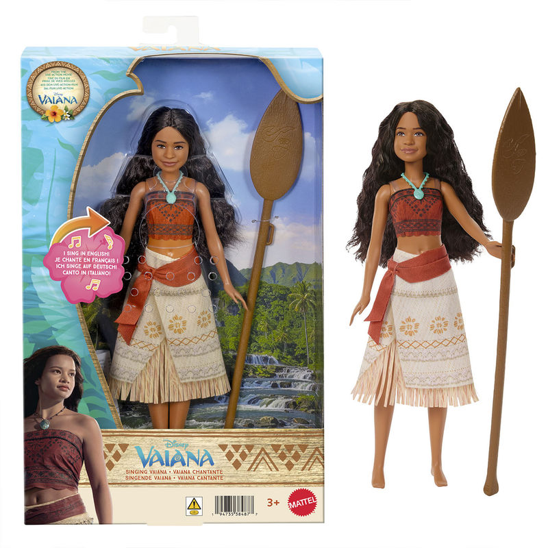Mattel Toy Barbie - Oryginalna lalka Barbie Moana Śpiewająca, inspirowana