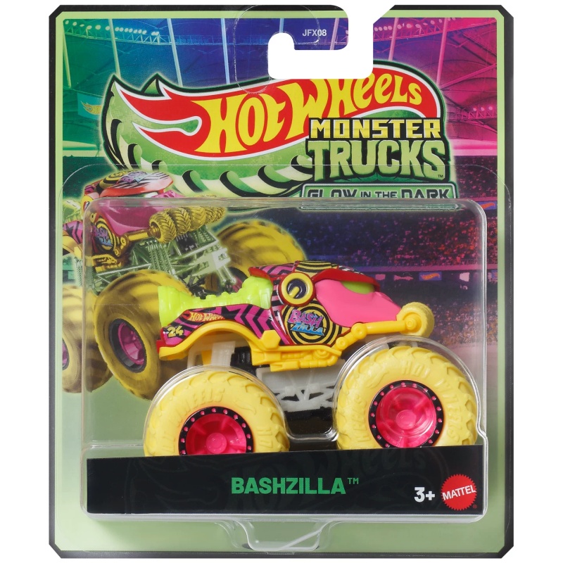 Hot Wheels Car Mainline - Mattel Hot Wheels Monster Trucks Świecący