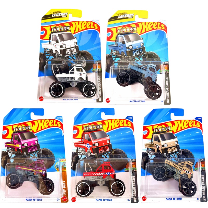 Hot Wheels Car Monster Trucks - Hot Wheels Mazda Autozam Metalowy Model