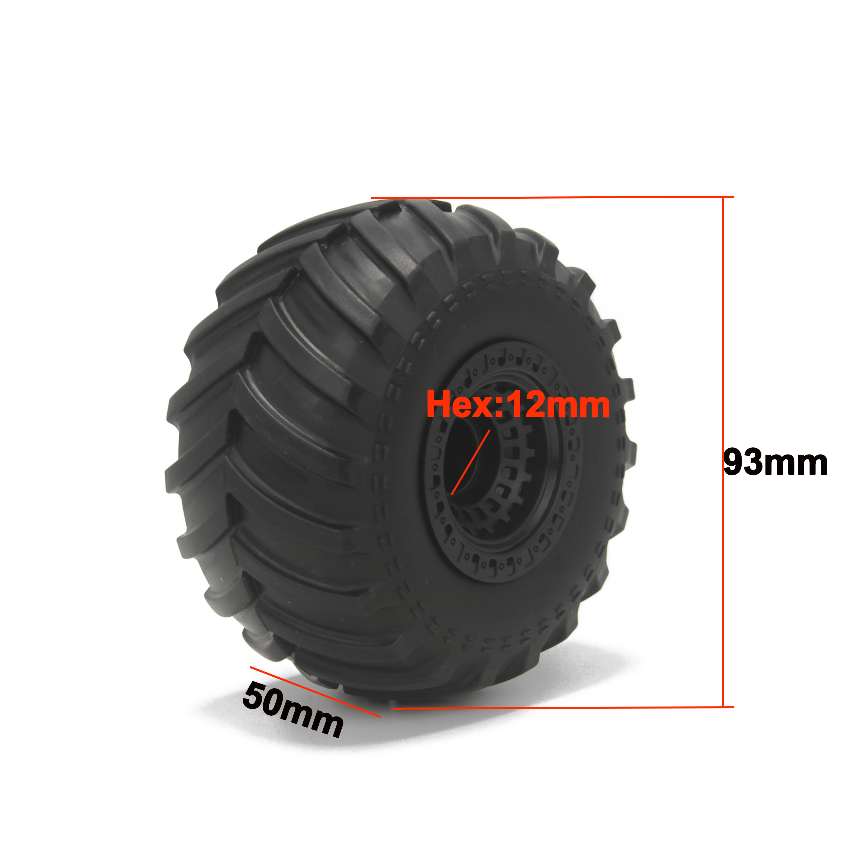 Opona gumowa 93mm 1/14 do samo – Hot Wheels Car Monster Trucks recenzja i cena